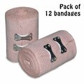 Oasis Elastic Bandages By The Dozen, 4 in. x 5 Yards Stretched, ACE-TYPE, 12PK REB4